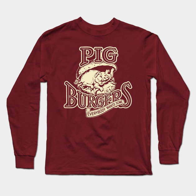 Pig Burgers Long Sleeve T-Shirt by madnem